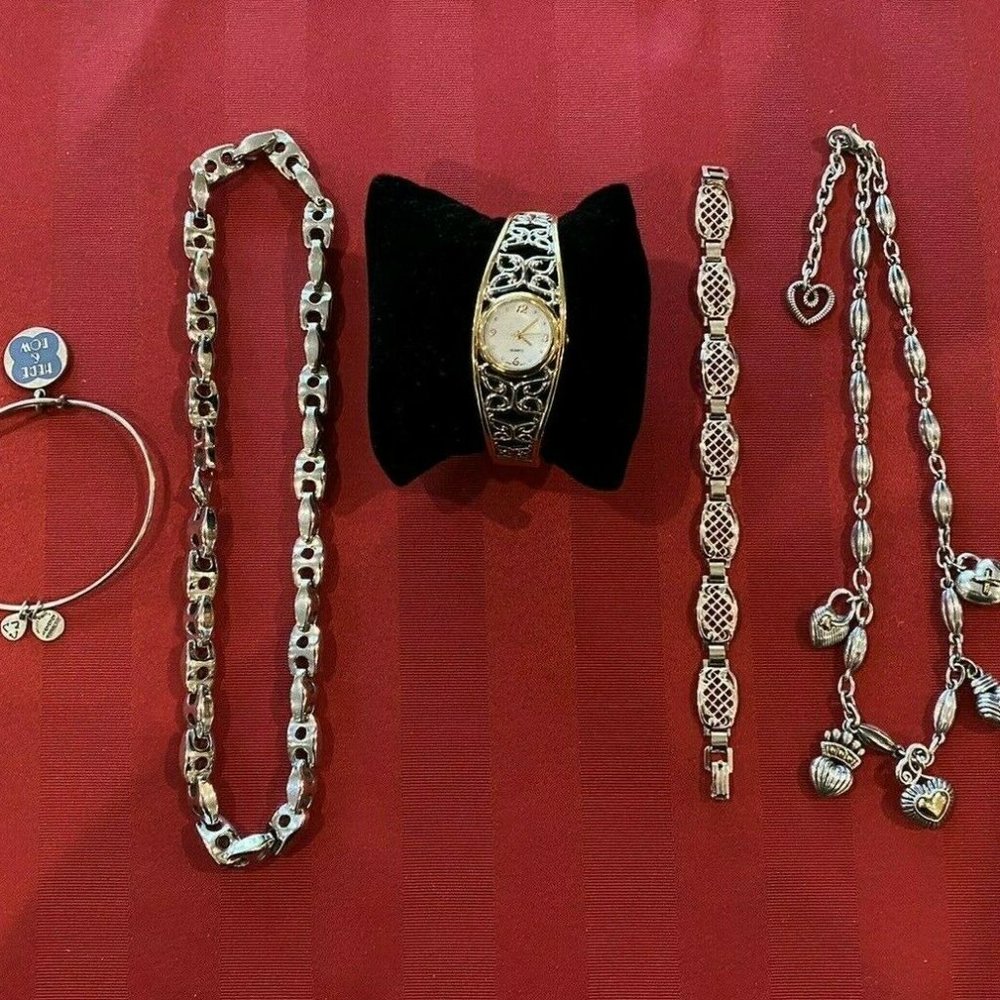 Butterfly Watch, 2 Necklaces, 2 Bracelets